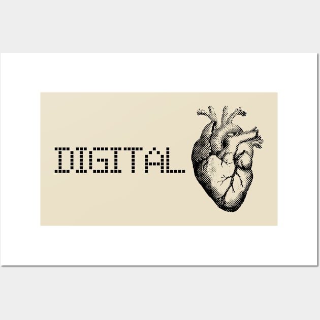 Digital Heart Modern IT Robotics Geeky Wall Art by Anthony88